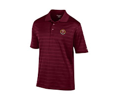 Shop Mens Harvard Crimson Maroon Champion Textured Solid Short Sleeve Polo Shirt