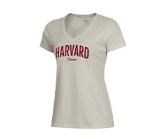 Shop Harvard Crimson Tan Gear for Sports Mia Short Sleeve T-Shirt